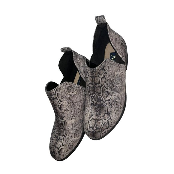 Natural Reflections Snake Print Soft Ankle Booties Size 8 Comfortable Low Heel S - Picture 5 of 6